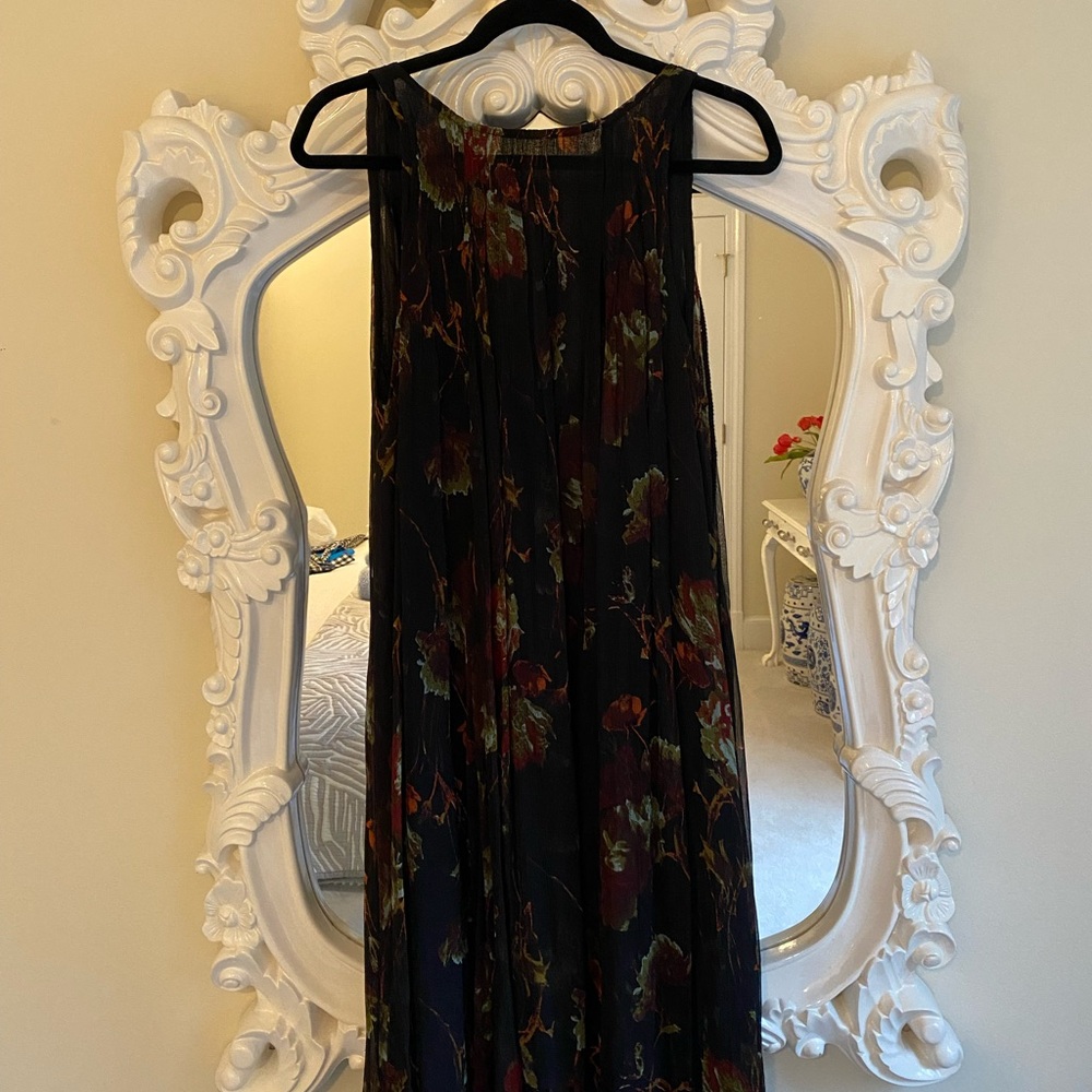 Free People Floral Black Maxi Dress